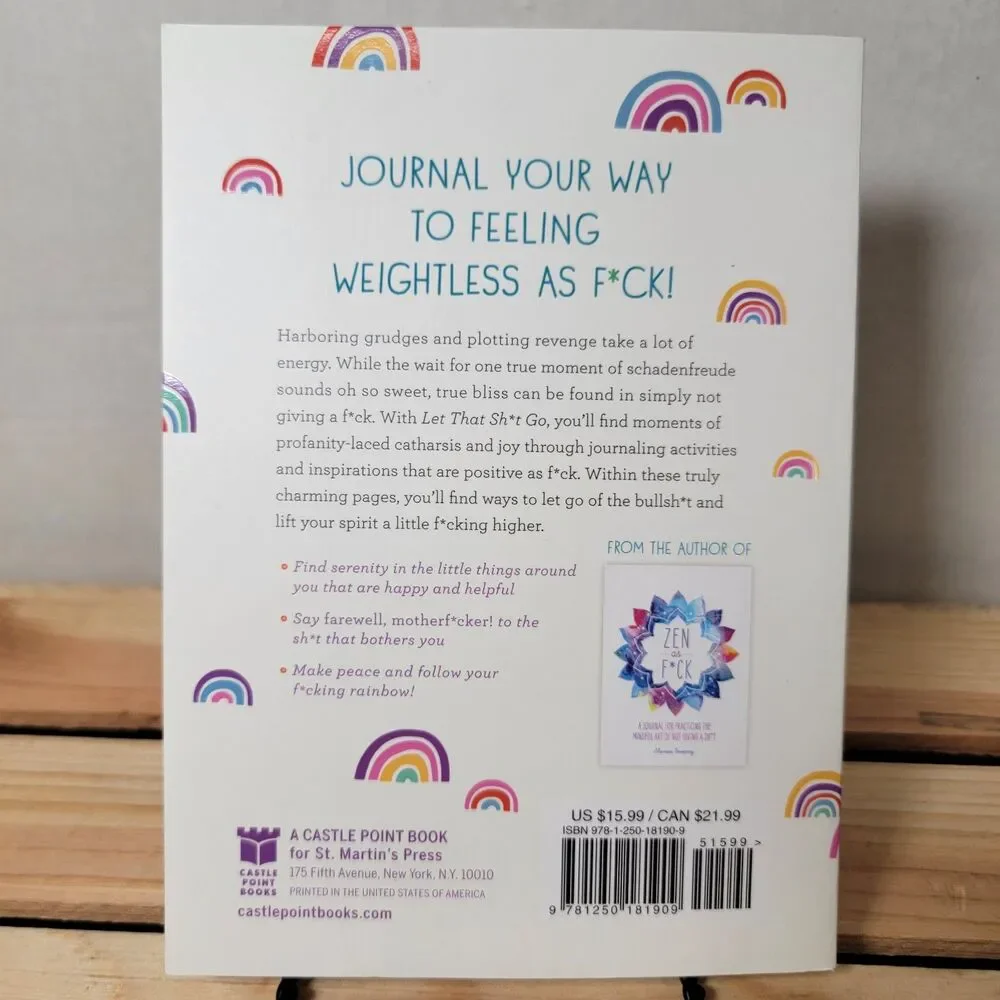 BOOK: Let That Sh*t Go : A Journal...Happy Life by Monica Sweeney Paperback NEW